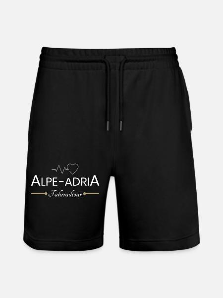 Alpe Adria Bike Tour - Stanley/Stella Trainer Unisex Organic Jogging Shorts - black