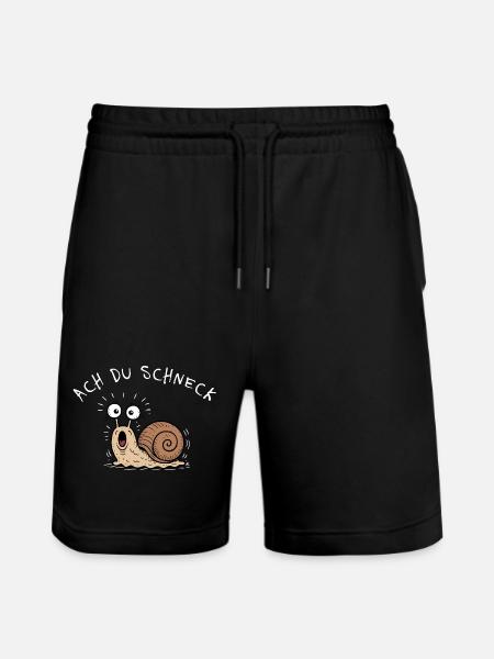 Oh you snail! Funny pun snail - Stanley/Stella Trainer Unisex Organic Jogging Shorts - black