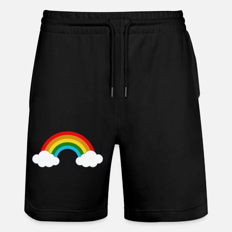 Arc-en-ciel - Short de jogging bio TRAINER Stanley/Stella unisexe - noir