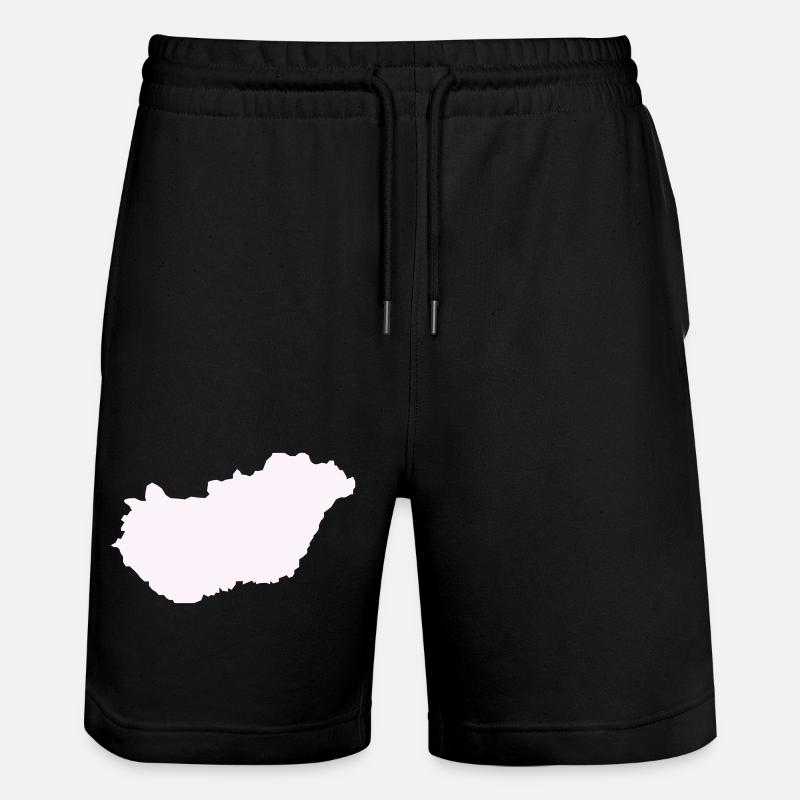 Ungarn Land - Stanley/Stella Unisex Bio Joggingshorts Trainer - Schwarz