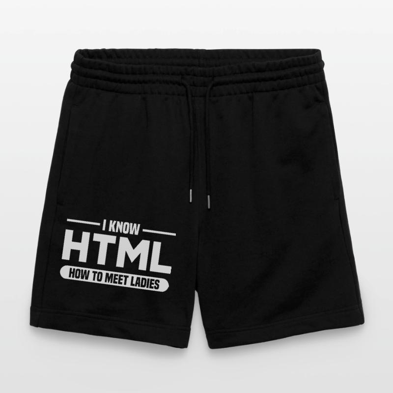 Programmation HTML d’humour disant Short de jogging bio TRAINER Stanley/Stella unisexe