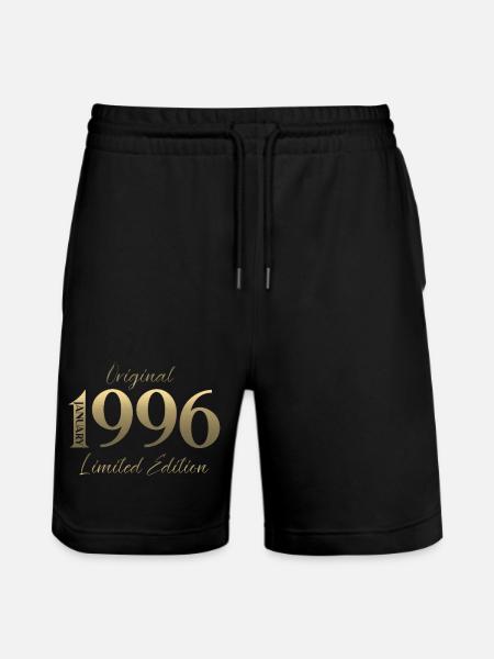 30th Birthday Original January 1996 - Stanley/Stella Trainer Unisex Organic Jogging Shorts - black