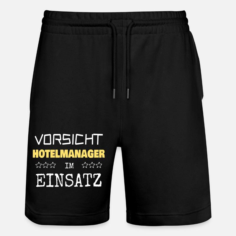 Berufung Hotelmanager - Stanley/Stella Unisex Bio Joggingshorts Trainer  - Schwarz