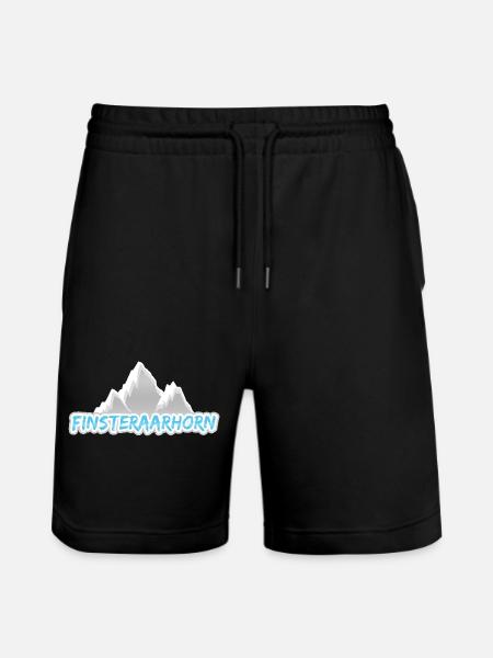 Geschenk für Finsteraarhorn - Stanley/Stella Unisex Bio Joggingshorts Trainer  - Schwarz