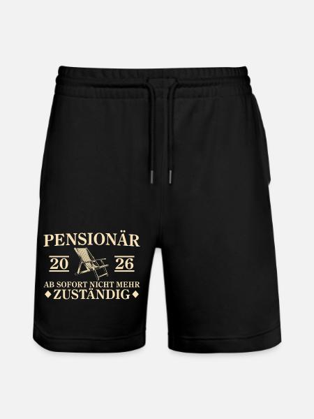 Retraite 2026 Non responsable - Short de jogging bio TRAINER Stanley/Stella unisexe - noir