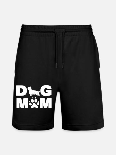 Dog Mom Yorkshire Terrier Yorkie Paw Dog Dad Mom - Stanley/Stella Trainer Unisex Organic Jogging Shorts - black