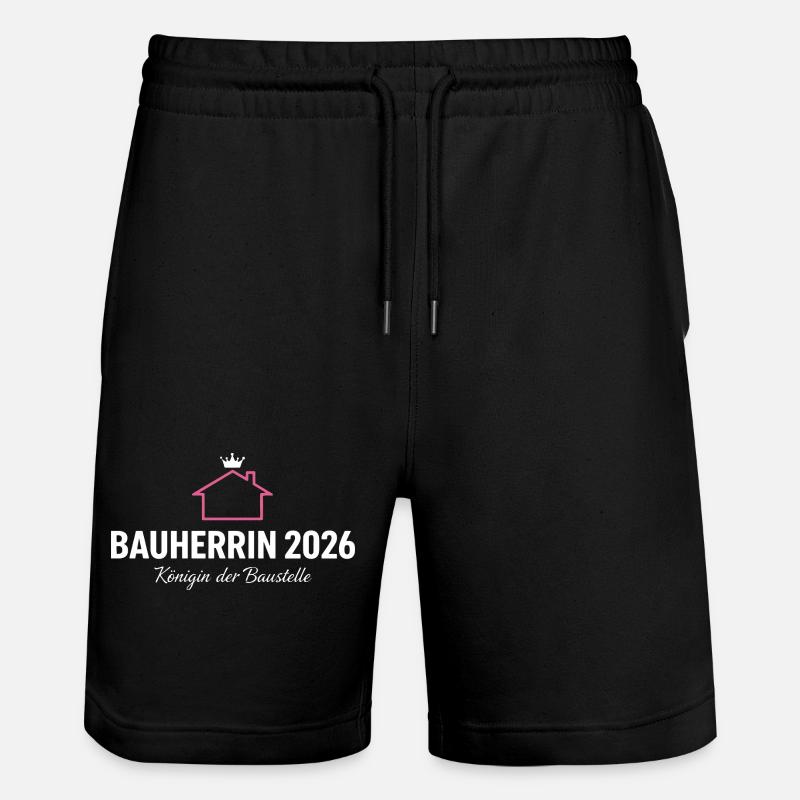 Client 2026 Reine du chantier - Short de jogging bio TRAINER Stanley/Stella unisexe - noir