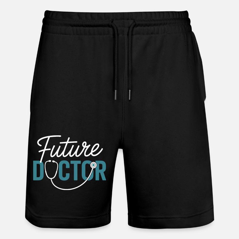 Future Doctor Stethoscope Design - Stanley/Stella Trainer Unisex Organic Jogging Shorts - black