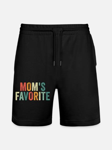 Favorite Kid Funny Mom's Favorite - Stanley/Stella Trainer Unisex Organic Jogging Shorts - black