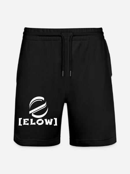 Logo with lettering - Stanley/Stella Trainer Unisex Organic Jogging Shorts - black