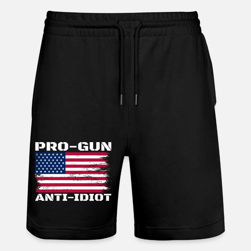 Pro-armes, anti-idiots - Short de jogging bio TRAINER Stanley/Stella unisexe - noir