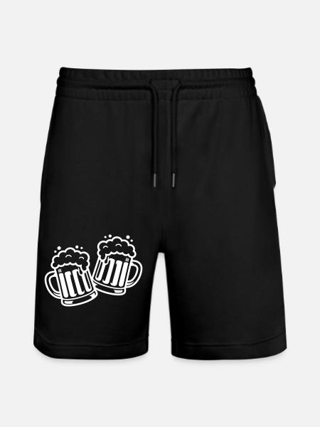 Bierkrug Prost Comic Bier - Stanley/Stella Unisex Bio Joggingshorts Trainer  - Schwarz