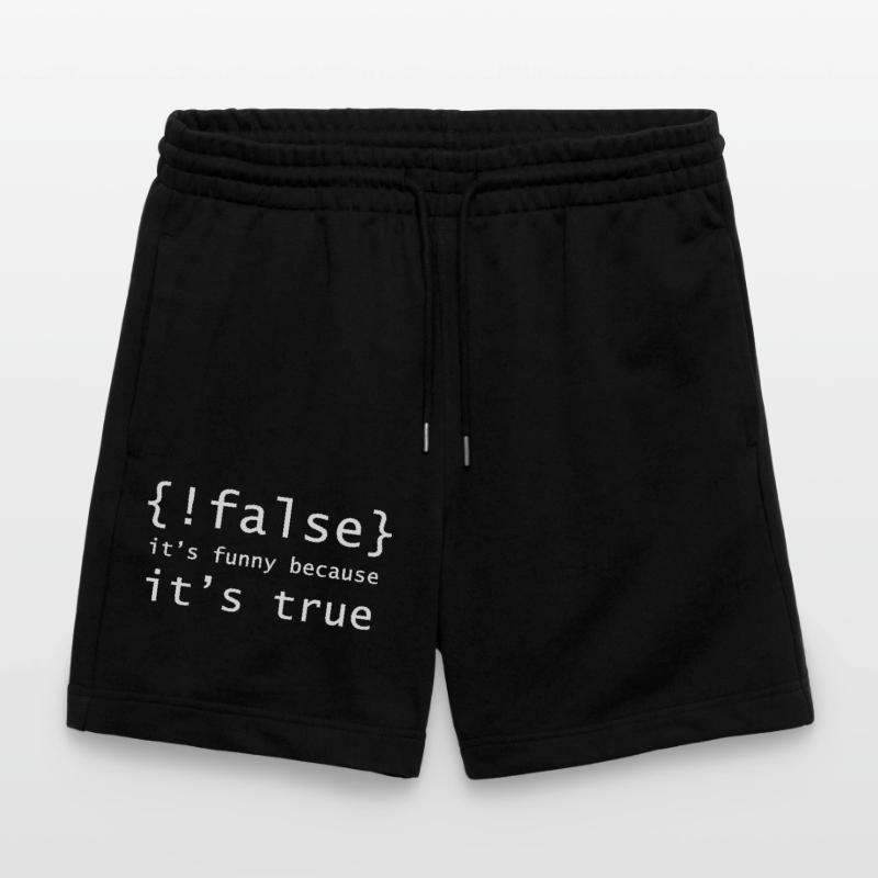 Boolean Pun: It's True Stanley/Stella Trainer Unisex Organic Jogging Shorts