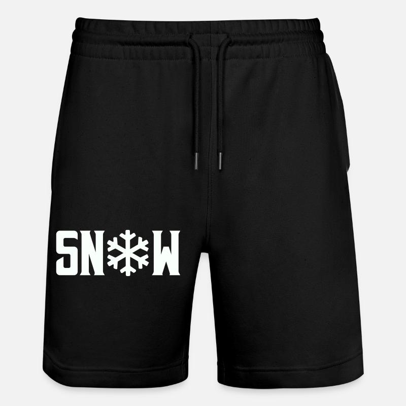Snow - Stanley/Stella Unisex Bio Joggingshorts Trainer  - Schwarz