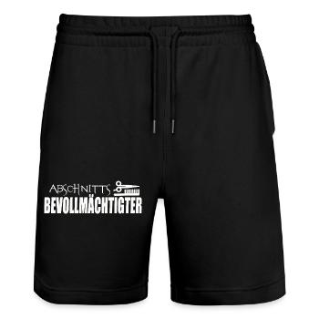 REPRÉSENTANT DE SECTION - Short de jogging bio TRAINER Stanley/Stella unisexe - noir - Devant - Nik (191cm) & Marisol (170cm)