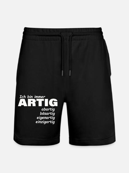 good - Stanley/Stella Trainer Unisex Organic Jogging Shorts - black