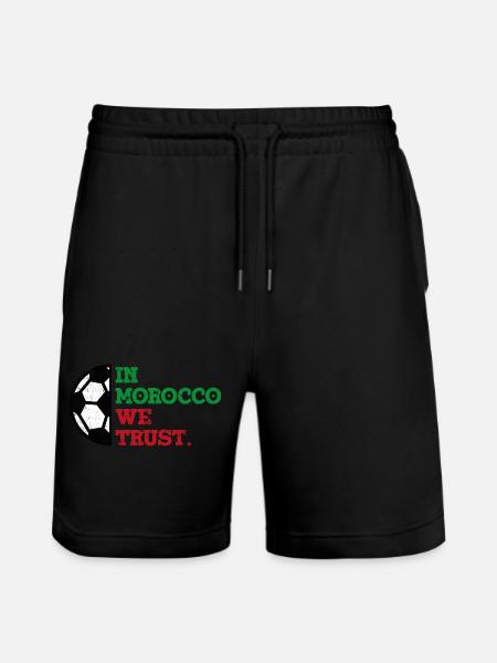 In Morocco we trust - Stanley/Stella Trainer Unisex Organic Jogging Shorts - black