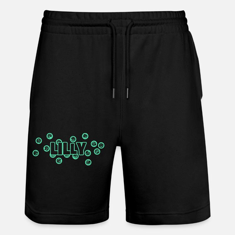 Drôle de Lilly - Short de jogging bio TRAINER Stanley/Stella unisexe - noir