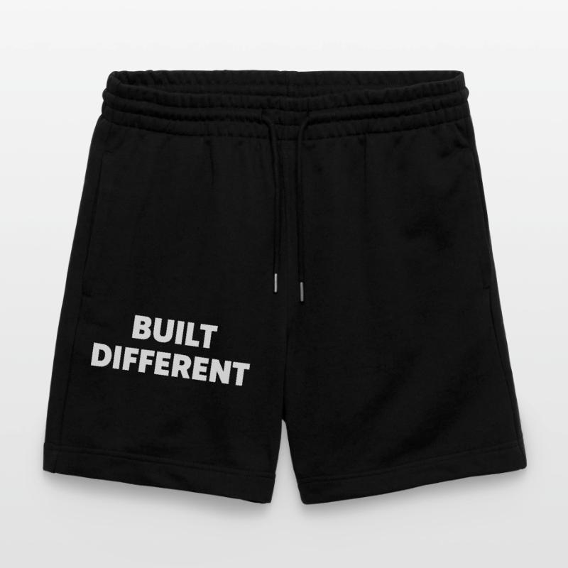 Built Different – Bold Statement Typography Stanley/Stella Trainer Unisex Organic Jogging Shorts