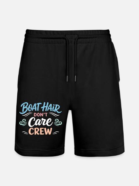 Sea hairs don't care about - Stanley/Stella Trainer Unisex Organic Jogging Shorts - black
