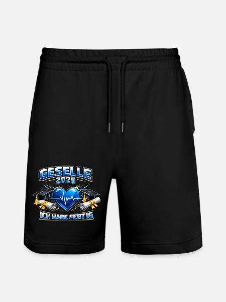 Journeyman 2026 Journeyman's exam passed Gift - Stanley/Stella Trainer Unisex Organic Jogging Shorts - black