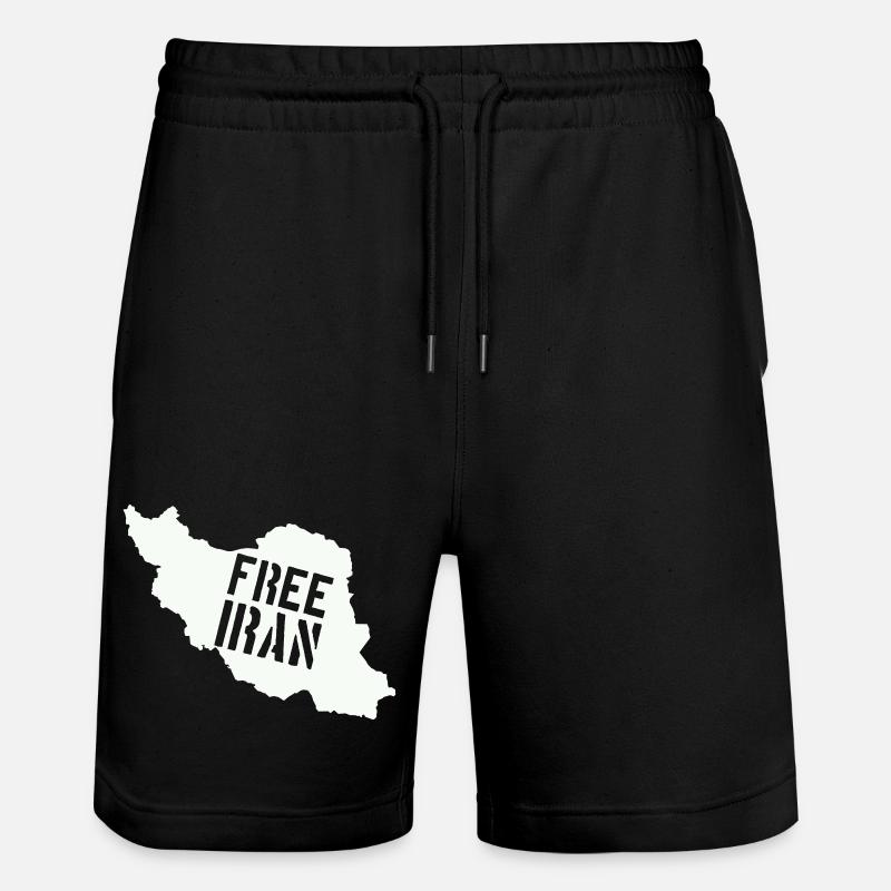 Iran Liberté Iran Libérer l’Iran - Short de jogging bio TRAINER Stanley/Stella unisexe - noir