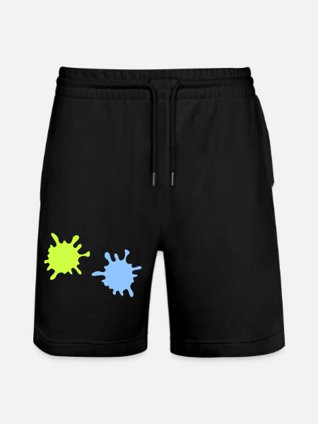 Éclaboussures de néon - Short de jogging bio TRAINER Stanley/Stella unisexe - noir