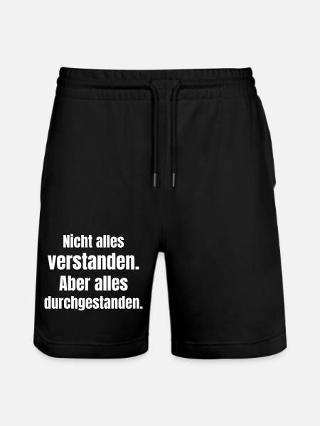 Not everything understood, but endured - Stanley/Stella Trainer Unisex Organic Jogging Shorts - black