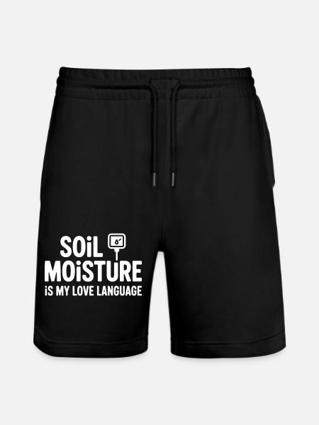 Soil Moisture Is My Love Language - Stanley/Stella Trainer Unisex Organic Jogging Shorts - black