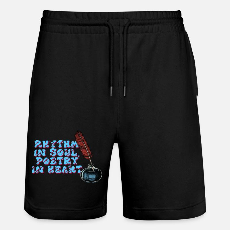 Poésie dans l’âme et le cœur - Short de jogging bio TRAINER Stanley/Stella unisexe - noir