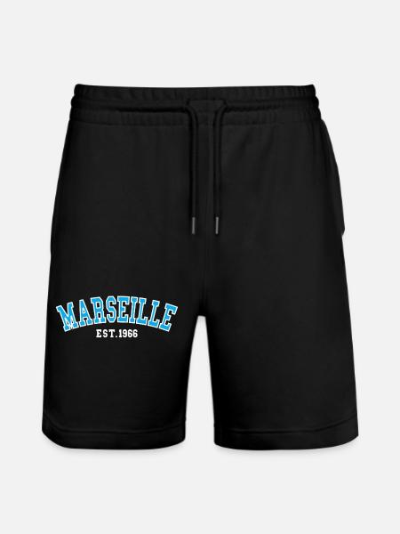 Marseille Est. 1966 - Stanley/Stella Trainer Unisex Organic Jogging Shorts - black