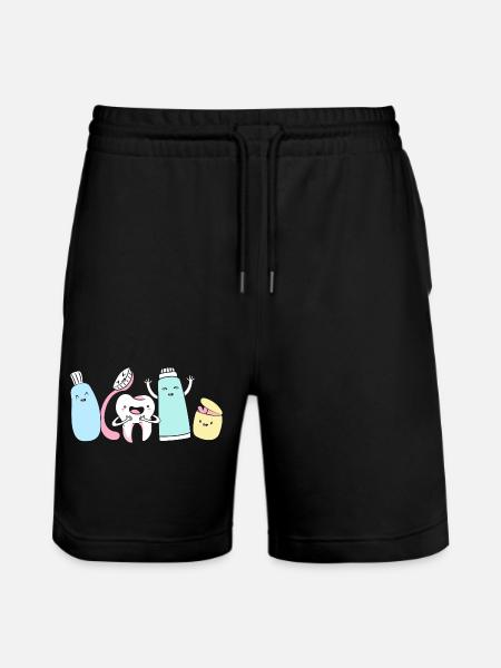 Receptionist Dentist - Stanley/Stella Trainer Unisex Organic Jogging Shorts - black