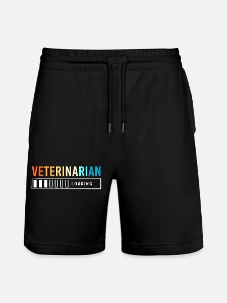 Veterinarian Veterinary Medicine Veterinarian - Stanley/Stella Trainer Unisex Organic Jogging Shorts - black