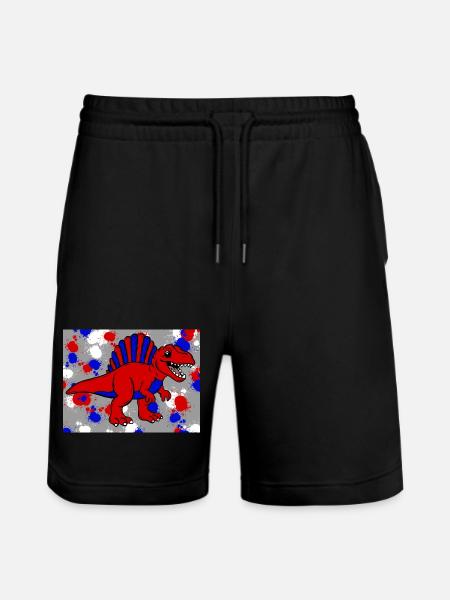 Spinosaurus dino - Short de jogging bio TRAINER Stanley/Stella unisexe - noir