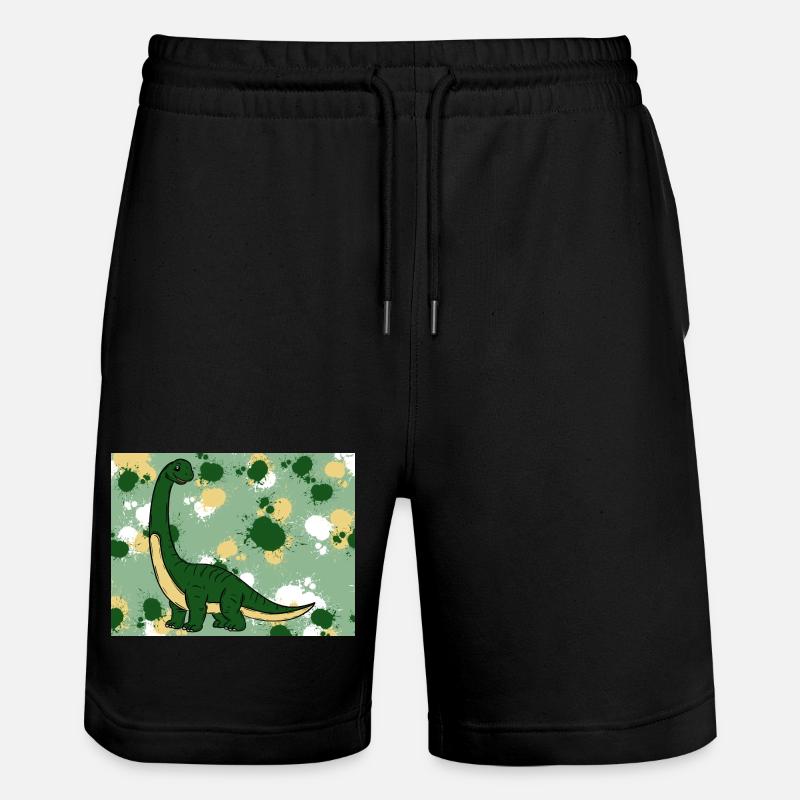 Brachiosaurus Dino - Stanley/Stella Unisex Bio Joggingshorts Trainer  - Schwarz