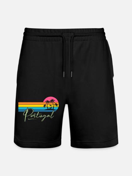 Portugal - Short de jogging bio TRAINER Stanley/Stella unisexe - noir