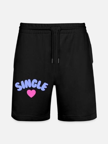 Single Selflove - Stanley/Stella Unisex Bio Joggingshorts Trainer - Schwarz