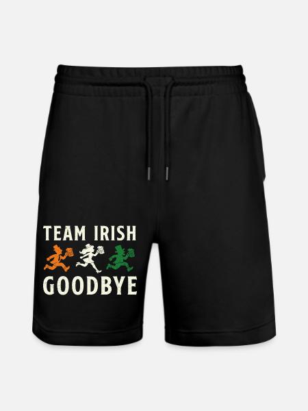 Team Irish Abschied St. Patrick's Day - Stanley/Stella Unisex Bio Joggingshorts Trainer  - Schwarz