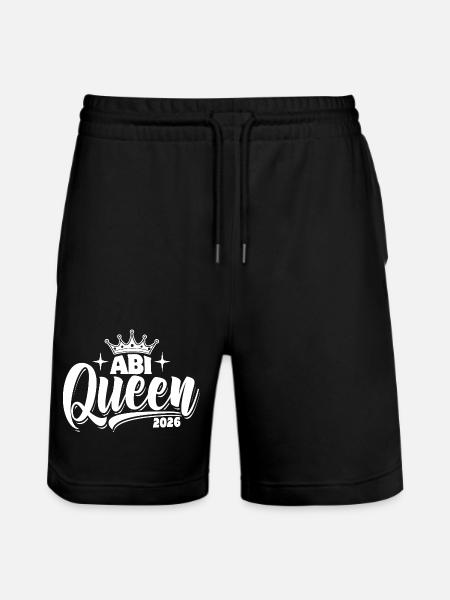 Abi Queen 2026 - Abitur - Spruch - Stanley/Stella Trainer Unisex Organic Jogging Shorts - black