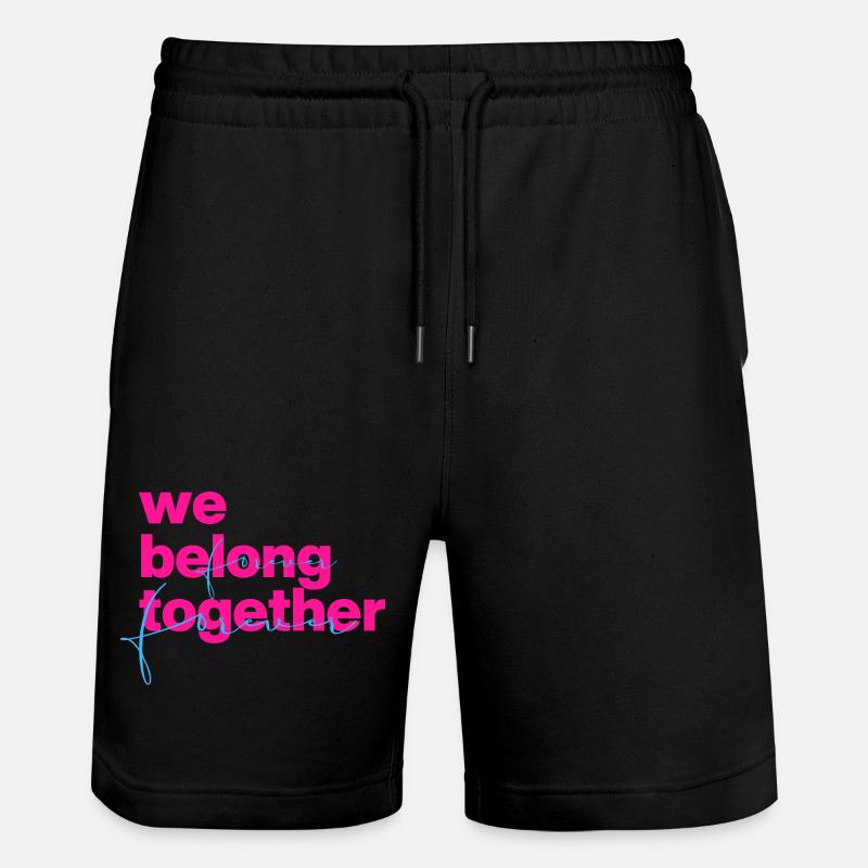 We belong together Neon Script - Stanley/Stella Unisex Bio Joggingshorts Trainer  - Schwarz