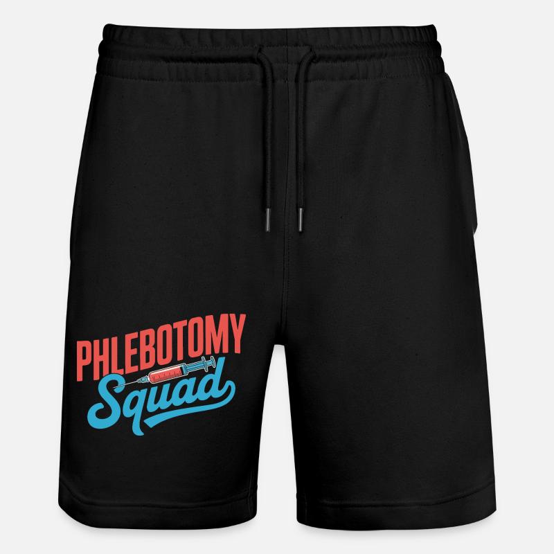 Phlebotomy Squad - Stanley/Stella Unisex Bio Joggingshorts Trainer  - Schwarz