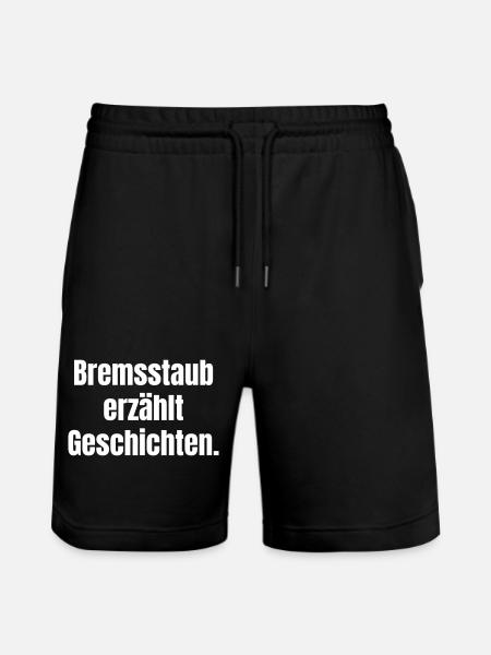 Brake dust tells stories - Stanley/Stella Trainer Unisex Organic Jogging Shorts - black