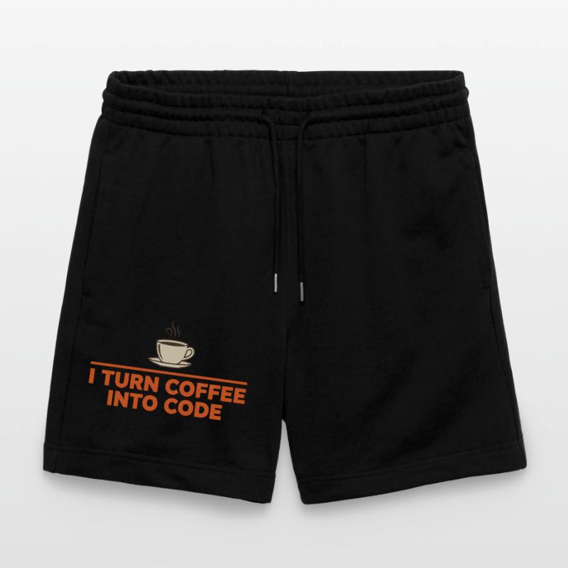 Je transforme le café en code – Programmer Retro Short de jogging bio TRAINER Stanley/Stella unisexe