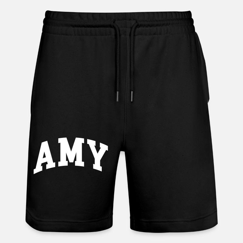 Amy - Stanley/Stella Trainer Unisex Organic Jogging Shorts - black