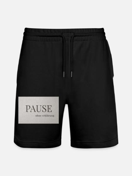 Pause – sans explication - Short de jogging bio TRAINER Stanley/Stella unisexe - noir