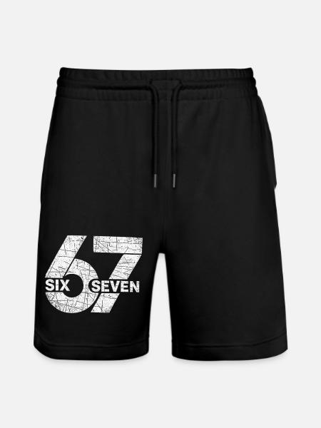 67 Six Sept - Short de jogging bio TRAINER Stanley/Stella unisexe - noir