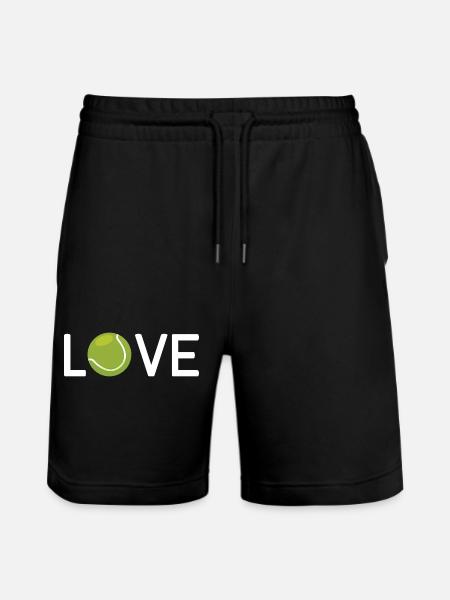 Tennisliebhaber - Stanley/Stella Unisex Bio Joggingshorts Trainer - Schwarz