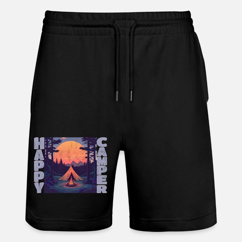 Campeur heureux - Short de jogging bio TRAINER Stanley/Stella unisexe - noir