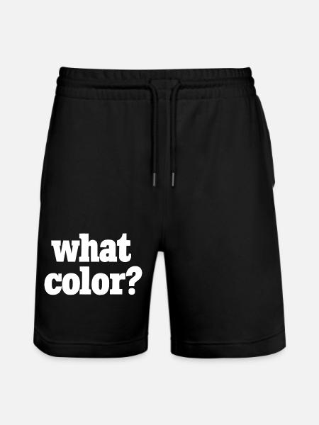 Quelle couleur ? - Blanc - Short de jogging bio TRAINER Stanley/Stella unisexe - noir