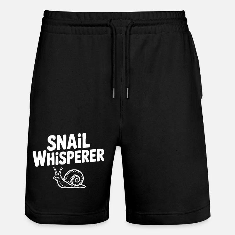Le Chuchoteur d’Escargots - Short de jogging bio TRAINER Stanley/Stella unisexe - noir
